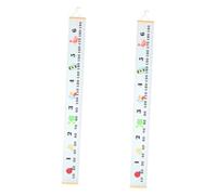 Toyvian 2pcs Boys and Girls Hight Ruler Growth Chart Ruler for Wall Portable Writable Height Chart Measuring Tool for Nursery Height and Boys and Girls Growth Record
