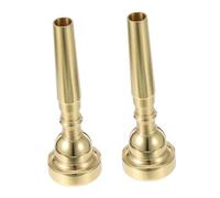 Toyvian 2pcs Brass Trumpet Mouthpiece Comfortable Replacement for Students and Professionals Fit for Various Trumpet Models for Concerts and Bands