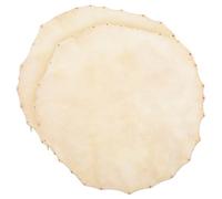 Toyvian 2pcs Buffalo Skin African Drum Covers 30cm Leather Drum Accessories for Percussion Suitable for Drumming Styles