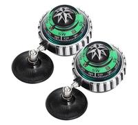 Toyvian 2Pcs Car Dashboard Ball Compass with Strong Suction Cup, Compact Auto Direction Compass for Vehicle Navigation, Travel and Outdoor Use