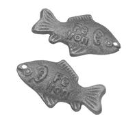 Toyvian 2pcs Cast Iron Cooking Iron Fish Supplement for Vegan Iron-rich Diet Natural Healthy Cooking Tool for Athletes Pregnant Women