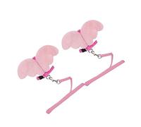 Toyvian 2pcs Cat Vest Harness Durable Chest Strap for Cats Lightweight Breathable Design Comfortable Fit Stylish Angel Shape Pet Supplies Pink