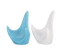 Toyvian 2pcs Ceramic Ocarina Stand Instrument Stand for Ocarina Flute Holder with Stable Tripod Design Easy to Carry Prevents Accidental Slips Musical Display Base for Public Performances