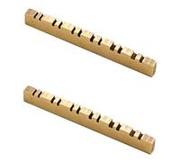 Toyvian 2pcs Classical Guitar Bridge Nut Acoustic Guitar String Nut Brass Replacement