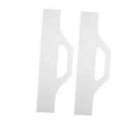 Toyvian 2pcs Clear Acrylic Cutting Board Handle Templates Ergonomic Grip Guide Tools for Kitchen Countertop Charcuterie and Woodworking with Protective Film
