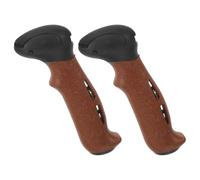 Toyvian 2pcs Cork Handle Hiking Pole Grips Replacement for Skiing Poles and Walking Sticks with Ergonomic Grip and Antiskid Design for Long Hikes and Skiing Sessions