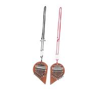 Toyvian 2pcs Creative Kalimba Thumb Piano Portable Eight Keys Finger Piano Lightweight Music Instrument for Fun Family Sharing