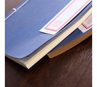 Toyvian 2pcs Creative Notebook Notepad Book Blue Paper Material Retro Style Delicate Handmade Thread Stitching for DIY Planning and Daily Life Recording