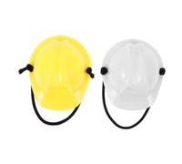 Toyvian 2pcs Decorative Helmet for Reptiles Stylish Snake Hats with Hanging Rope Safe and Lightweight Hard Hats for Pet Cosplay Suitable for Christmas Parties and Photo Events