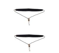 Toyvian 2pcs Deluxe Saxophone Harness and Strap Metal Trigger Snap for Comfortable Use