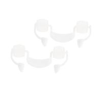 Toyvian 2pcs Denture Creepy Vampire Teeth Halloween Decor Hey Fake Cosplay Party Fangs False Teeth Halloween Vampire Fang Halloween Costume Accessories Halloween Fang Plastic White