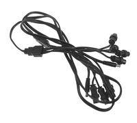 Toyvian 2pcs Digital Perm Machine Power Wire 1 to 4 Splitter Cable for Salon Use with Reliable Performance and Universal Compatibility Plastic and Metal Perm Rod Extension Cord