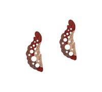 Toyvian 2pcs Diy Electric Guitar Pickguard Leaf Shape Scratch Plate Wooden Guitar Accessories