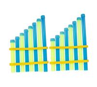 Toyvian 2pcs DIY Pan Flute Musical for Flute Model for Montessori Music Learning Physics Acoustics Educational Instrument for Classroom and Science Experiments