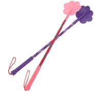 Toyvian 2pcs Dog Training Paw Shape Pet Training Sticks for Puppies Small Size Rubber Lure Stick Set with Pink and Purple for Puppy Obedience and Behavior