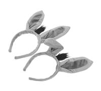 Toyvian 2pcs Donkey Ears Animal Headband Hair Accessories Women S Party Headdress for Halloween Carnival Cosplay and Family Gatherings