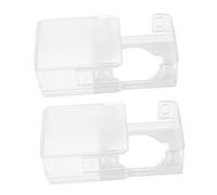 Toyvian 2pcs Door Knob Safety Cover Child Proof ABS Material Anti-Lock Protector Easy Install for Kids Baby Proofing