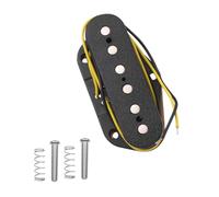 Toyvian 2pcs Double Coil Electric Guitar Pickups for Series Strong Sound Easy Installation Black Guitar Pickup for Musicians