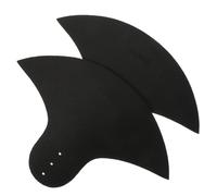 Toyvian 2pcs Drum Cymbal Mute Pads for Practice at Home Low Volume Drum Muffler Cushion with Overtone Adjustment Black Cloth and Rubber Material