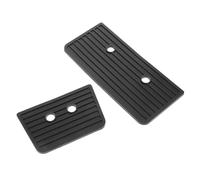 Toyvian 2pcs Drum Pedal Anti-slip Pads Set Large and Small Rubber Guards Universal Metal Drum Guards Pads Foot Pedal Protection and Non-slip Support