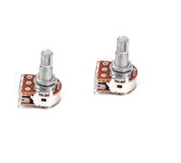 Toyvian 2pcs Dual Deck Potentiometer for Guitar and Bass Lightweight Blend Balance Control Pot Coarse Knurled Shaft for Easy Installation and Upgrading Audio Parts