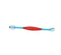 Toyvian 2pcs Dual Head Pet Toothbrush Convenient Small Head Design for Deep Cleaning Gum Massage for Dogs and Cats Soft Bristles for Sensitive Teeth