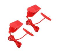 Toyvian 2pcs Dual Insert Treadmill Safety Key Replacement Durable Emergency for Running Machines Wear Resistant Fitness Equipment Accessories with Rapid Activation and Easy
