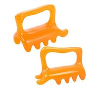 Toyvian 2pcs Dual Push Massage Stick for Back Neck Shoulder Portable Manual Therapy Tool for Trigger Point Relief and Muscle Fatigue Precise Scraping Massager for Alleviation and Self-Care