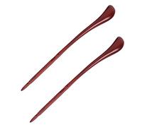 Toyvian 2pcs Dulcimer Practice Hammers with Large Bucket, Premium Brown Wooden Accessories for Convenient Playing and Training, Suitable for European Mountain Dulcimer Instruments