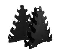 Toyvian 2Pcs Dumbbell Rack High Strength PP Weight Holder Compact Stable Base Dumbbell Bracket for Home Gym Storage and Protection