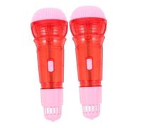 Toyvian 2pcs Echo Microphone Toys for Boys and Girls Educational Music Toys Plastic Microphone for Toddlers Early Learning for Years Old Boys and Girls