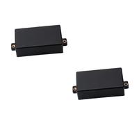 Toyvian 2pcs Electric Guitar Pickup Covers Metal Dual Coil Replacement Sturdy Lightweight Diy Guitar Parts