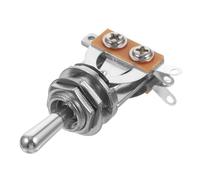 Toyvian 2pcs Electric Guitar Toggle Silver Pickup with Replaceable Tip Easy Tone Control Includes Knurled Mounting Nut and Flat Washer for Guitarists