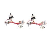 Toyvian 2pcs Electric Guitar Wiring Harness Kit Way Toggle Volume Tone Pots for Style Guitar Setup