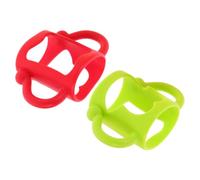 Toyvian 2pcs Ergonomic Silicone Feeding Bottle Handle Grip for Newborn Milk Bottle