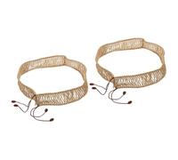 Toyvian 2pcs Ethereal Drum Hemp Rope Decorative Wrapping for Steel Tongue Drum Strong Braided Rope