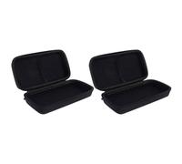 Toyvian 2pcs Eva Microphone Carrying Case Set, Waterproof and Shockproof Storage Bags with Zipper, Portable Organizer for Travel and Daily Use, Sturdy Pu and Flannel Material