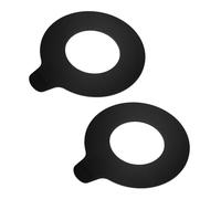 Toyvian 2pcs Excavator Bucket Pin Shim Rubber Washers Vibration Pads for Construction Machinery Boom Protection Replacement Parts
