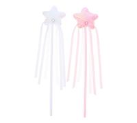 Toyvian 2pcs Fairy Wands Photo Props for Halloween Party Comfortable Witchcraft Costume Accessories with Fine Texture for Cosplay and Moments
