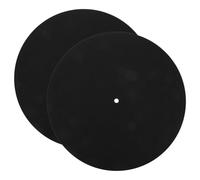 Toyvian 2pcs Felt Turntable Mat Anti-Vibration Record Platter Mat for Vinyl Records 12 Inch 10 Inch 7 Disc Protective Pad Player Accessories Slipmat
