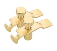 Toyvian 2pcs Fine Tuners for Erhu Stringed Instrument, Portable and Compact Metal String Tune Adjusters Elegant Design, Suitable for Professional and Amateur Use