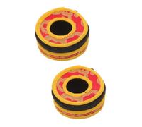 Toyvian 2pcs Finger Cymbal Protector Zipper Pouch for Tibetan Bells Cymbal Bag Soft Material