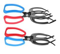 Toyvian 2PCS Fishing Clamp Tool Teeth Teeth Fish Mouth Grabber Lightweight Portable Hook Remover for Safe Handling of Fish Slip Design for Outdoor Fishing Activities