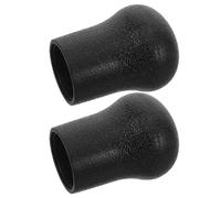 Toyvian 2pcs Fishing Rod Butt Cap 22mm Rubber Non-slip End Protector Cushion Impact Cushioning Moisture Resistant Rod End Protector for River Fishing