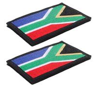 Toyvian 2pcs Flag Fabric Arm Patches with Distinctive Design for Clothes and Backpacks, Enhancing the Experience and Expressing Patriotic Spirit at Lively Parties or Games