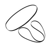 Toyvian 2pcs Flat Rubber Drive Belts 3mm Wide for Cassette Player Recorder Turntable Tape Machine Repair and Recorder Maintenance, Essential Replacement Belt for Audio Devices