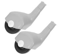 Toyvian 2pcs Front Swivel Wheels Replacement Parts for Twist Cars Silent Movement Seamless Maneuvering for Ride Cars Floor Friendly Design