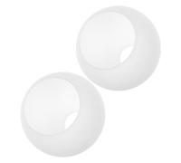 Toyvian 2pcs Frosted Glass Lampshades Fitter Opening Milk White Globe Lamp Shade Replacement for Ceiling Table Pendant and Wall Fixtures with Soft Light Diffusion and Contemporary Design