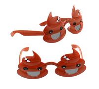 Toyvian 2pcs Funny Poo Shape Glasses Party Props Lightweight Comfortable Photo Decoration for Birthday and Festival Celebrations Brown Novelty Eyewear