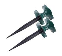 Toyvian 2pcs Garden Hose Guide Spikes with Plastic Stakes for Lawn Irrigation Sturdy Hose Holders for Outdoor Watering Versatile for Garden and Lawn Maintenance